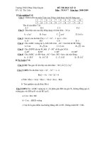 Đề tham khảo kỳ 2(08 - 09) môn Toán 7