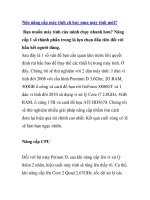 Nên nâng cấp máy tính cũ hay mua máy tính mới 