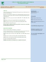 BÁO CÁO ĐÁNH GIÁ MỘT SỐ TỔ CHỨC TÍN DỤNG