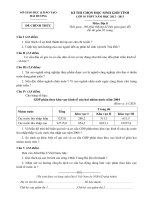 ĐỀ THI CHỌN HỌC SINH GIỎI TỈNH LỚP 10 THPT NĂM HỌC 2012-2013 MÔN ĐỊA LÝ - SỞ GIÁO DỤC VÀ ĐÀO TẠO HẢI DƯƠNG 