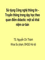 Su dung CNTT trong Dayhoc