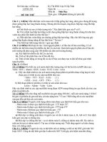 ĐỀ THI THỬ KỲ THI HỌC SINH GIỎI LỚP 9 CẤP TỈNH MÔN SINH HỌC - SỞ GIÁO DỤC VÀ ĐÀO TẠO LONG AN