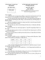 Đề thi chọn học sinh giỏi LỚP 9 cấp tỉnh năm học 2010-2011 môn sinh học