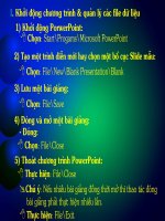 Hướng dẫn soạn giảng bằng powePoint