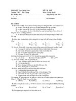 de thi thu tot nghiep THPT nam 2009