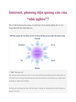 Internet, phương tiện quảng cáo của nhà nghèo 