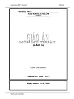 Giáo án Mĩ thuật 9. Phần 1