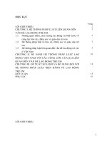 ĐỀ XUẤT SỬA ĐỔI VÀ BỔ SUNG ĐỐI VỚI HỆ THỐNG PHÁP LUẬT HIỆN HÀNH VỀ LAO ĐỘNG TRẺ EM