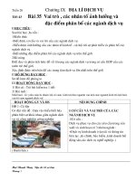 Địa lí lớp 10 Chương I X Địa Lí Dịch Vụ