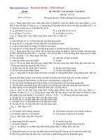 Đề LT ĐHCĐ môn Lý cấp tốc Đề số 9