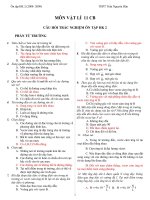 Đề cương Ôn tập kì 2(11 CB)(Kèm DA)