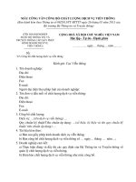 MẪU CÔNG VĂN CÔNG BỐ CHẤT LƯỢNG DỊCH VỤ VIỄN THÔNG