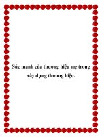 Sức mạnh của thương hiệu mẹ trong xây dựng thương hiệu 