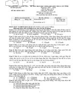 Đề thi HSG cấp tỉnh NH môn Vật lý 9