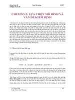 KINH TẾ LƯỢNG - CHƯƠNG 5