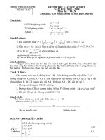 Đề thi + đáp án thi 10 -mới( Bắc Ninh)