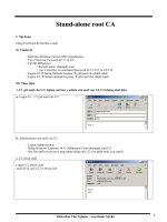 Hướng dẫn bảo mật win2003 phan 1  stand alone root CA 
