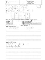 Đề thi học kỳ 2 Toán 6