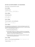 ĐỀ THI VÀO 10 TRƯỜNG ĐHKHTN – HÀ NỘI (2003-2004)