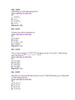 Bộ đề trắc nghiệm-Đáp án số 116 môn Hóa