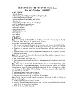 Nội dung ôn thi HK2-0809(Nâng cao)