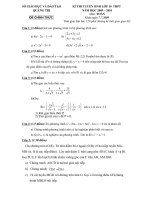 Đề thi thử vào lớp 10 môn toán Quảng Trị 2009 2010