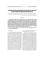 ảnh h-ởng của điều kiện hạn đến một số chỉ tiêu sinh lý và năng suất của một số giống đậu t-ơng trong điều kiện nhà l-ới