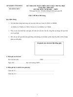 ĐỀ THI GIẢI TOÁN TRÊN MÁY TÍNH CẦM TAY BẬC TRUNG HỌC NĂM HỌC 2009-2010 MÔN SINH HỌC THPT