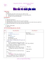 Giáo án MT lớp 4 . Bài 1