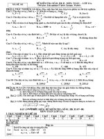 Đáp án đề KT45'''' ĐS>-11NC (HK II- tiet 59).