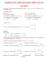 chuyen de phuong trinh bac hai