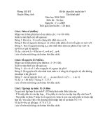 Đề thi HSG Huyện Đông Anh