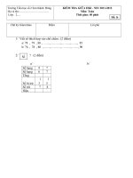 ĐỀ KIỂM TRA GIỮA HỌC KÌ NĂM HỌC 2011 - 2012 TRƯỜNG TIỂU HỌC SỐ 2 SƠN THÀNH ĐÔNG