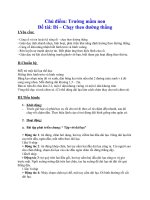 HƯỚNG DẪN BÉ ĐI - CHẠY THEO ĐƯỜNG THẲNG