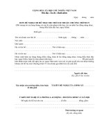 ĐƠN ĐỀ NGHỊ CHI HỖ TRỢ CHO TRẺ EM THUỘC CHƯƠNG TRÌNH 19