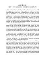 SKKN: Rèn tư duy HS trong giờ Văn