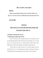 MỘT SỐ GIẢI PHÁP NHẰM TĂNG CƯỜNG CÔNG TÁC QUẢN LÝ NGÂN SÁCH XÃ TRÊN ĐỊA BÀN HUYỆN SÓC SƠN