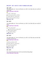 ÔN HÓA HỌC :BỘ ĐỀ 87+ ĐÁP ÁN