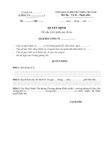 QUYẾT ĐỊNH Về việc xử lý khiếu nại, tố cáo