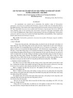 giá trị thức ăn của một số cây đậu trồng tại vùng đất gò đồi huyện L-ơng Sơn - Hoà Bình