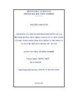 [Luận văn]ảnh hưởng của một số chế phẩm dinh dưỡng qua lá đến sinh trưởng, phát triển, năng suất và chất lượng của đậu tương giống DT84,DT12 