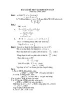 Bài giải đề thi môn Toán năm học 2009-2010
