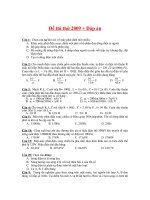Đề thi thử đại học 2009( chất lượng tốt)