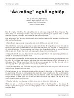“Ác mộng” nghề nghiệp   cẩm nang nghề nghiệp 