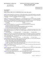 ĐỀ THI TUYỂN SINH CAO ĐẲNG NĂM 2008 Môn thi: SINH HỌC, khối B 712 