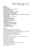 TAPE TRANSCRIPT - E 8
