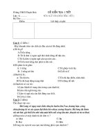 Đề khiểm tra 1 tiết phần Tiếng viêt