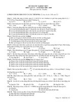 THI THỬ TỐT NGHIỆP THPT 2009