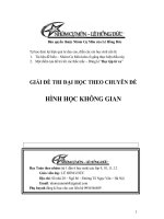 Chuyên đề giải đề thi đại học dạng toán 