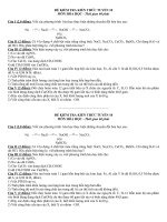 Đề thi thử (2) Hóa học tuyển 10